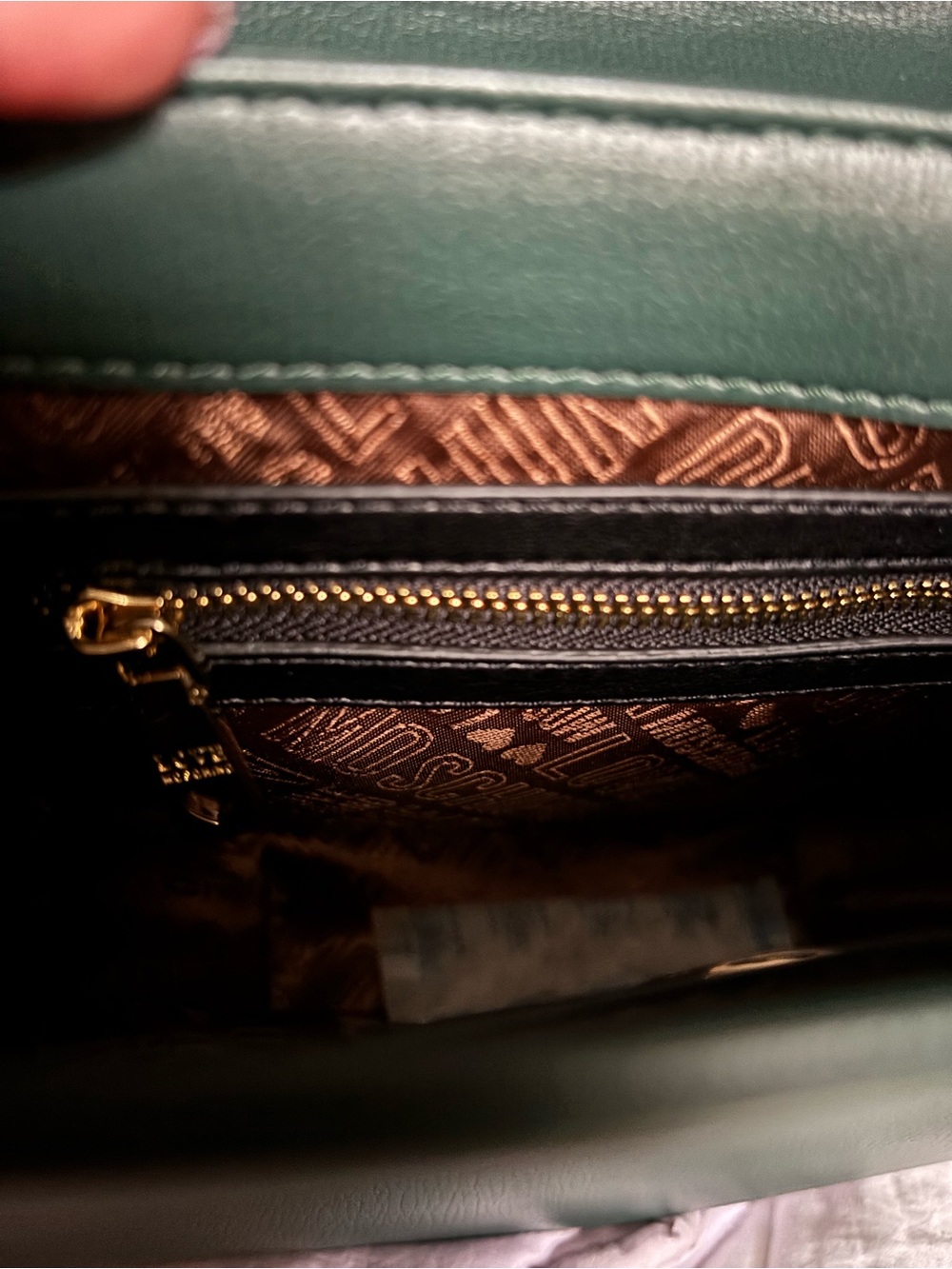 Love Moschino Fancy Heart Emerald Green Crossbody Bag - Picture 5 of 9